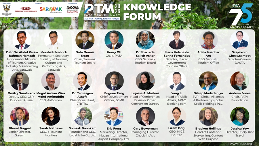 PATA Reveals Speaker Line-up for PTM Knowledge Forum 2026 in Sarawak, Malaysia - TRAVELINDEX